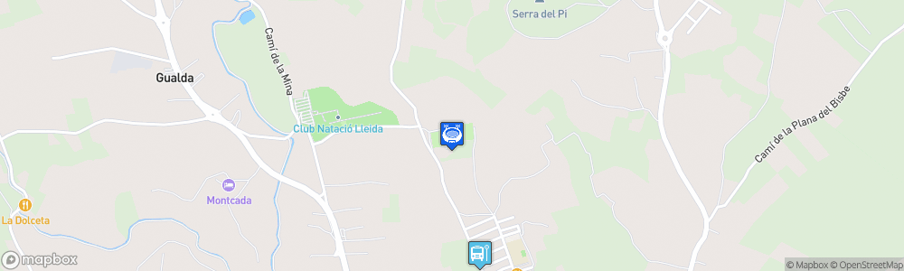 Static Map of Campo Municipal de Lleida