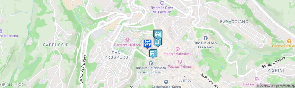 Static Map of Stadio Artemio Franchi – Montepaschi Arena