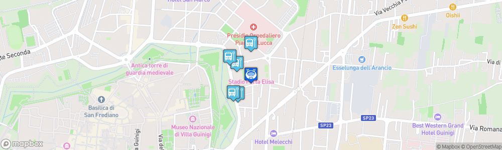 Static Map of Stadio Porta Elisa