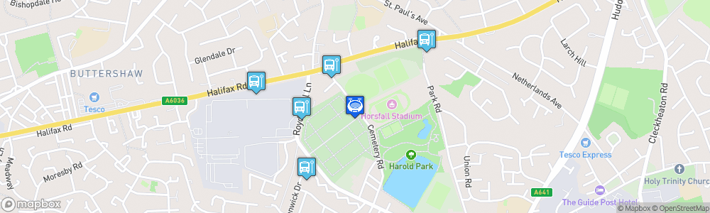 Static Map of Horsfall Stadium