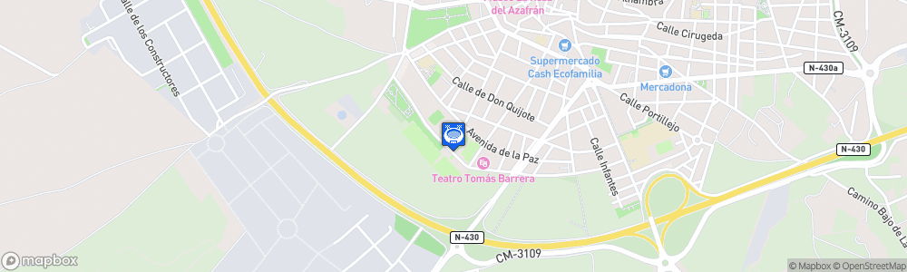 Static Map of Ciudad Deportiva de La Moheda