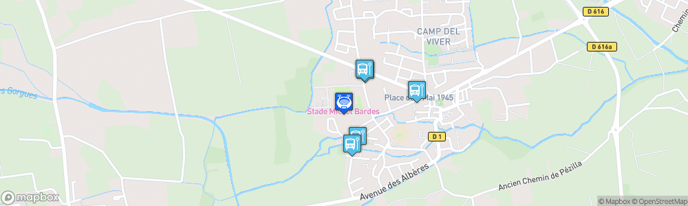 Static Map of Stade municipal de Baho