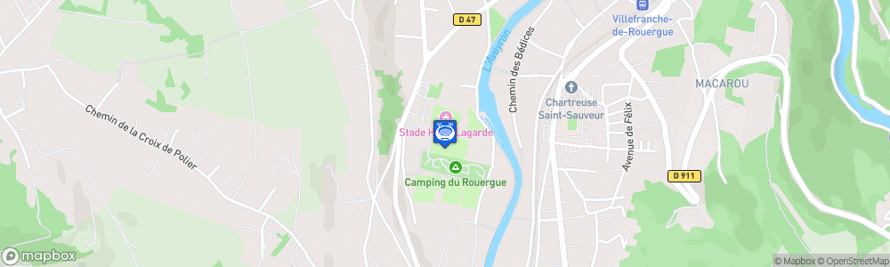 Static Map of Stade Henry Lagarde