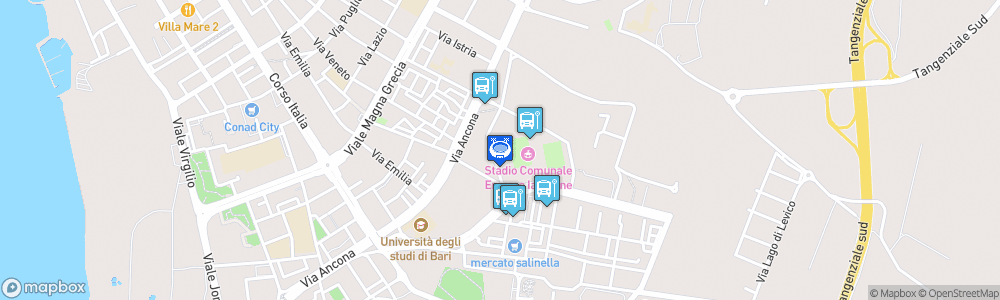 Static Map of Stadio Erasmo Iacovone