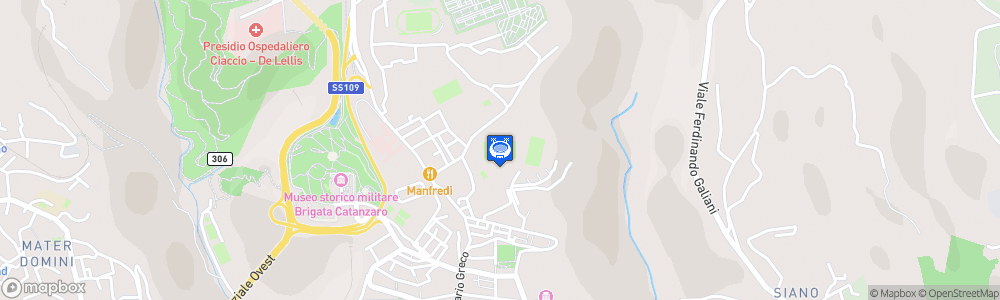 Static Map of Stadio Nicola Ceravolo