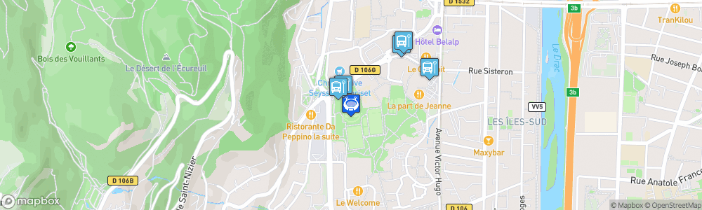 Static Map of Stade Joseph Guétat