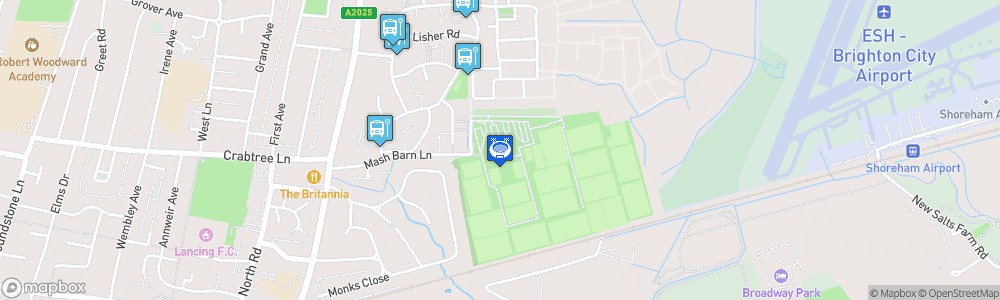 Static Map of American Express Elite Football Performance Centre