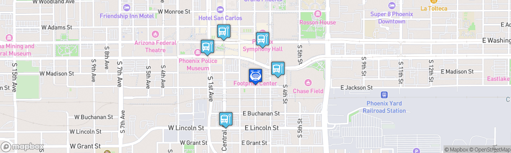 Static Map of Footprint Center