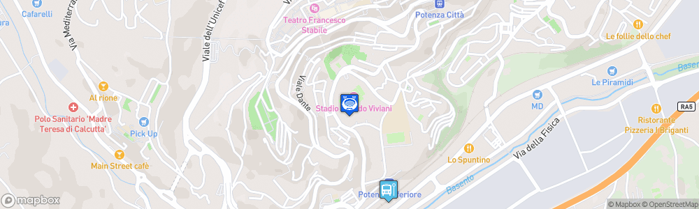 Static Map of Stadio Alfredo Viviani