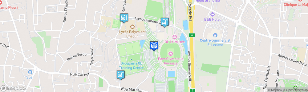 Static Map of Groupama Stadium