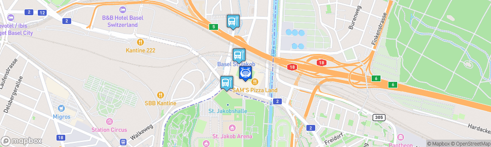 Static Map of St. Jakob Park