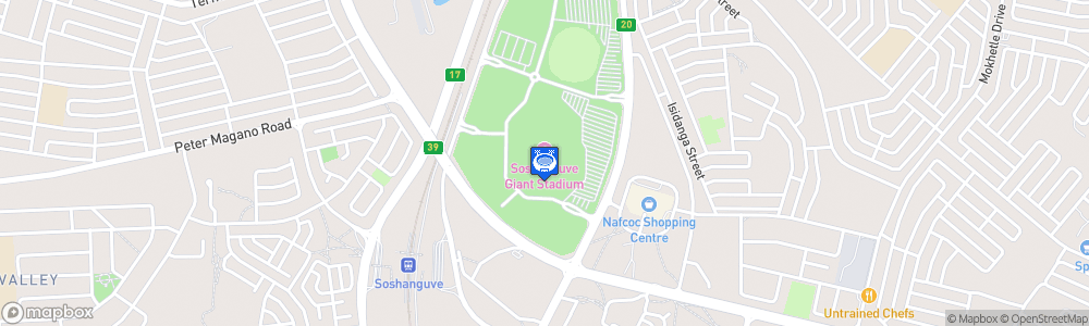 Static Map of Soshanguve Giant Stadium