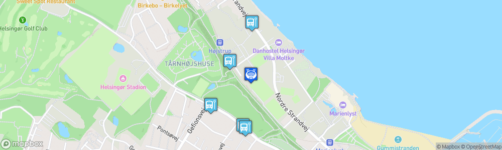 Static Map of Helsingør Stadion