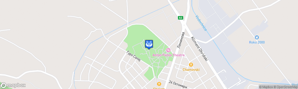 Static Map of Stadion Blagoj Istatov