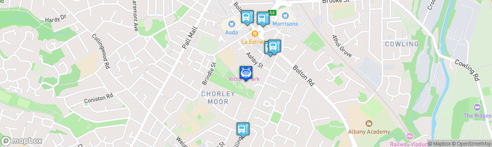 Static Map of Victory Park, Chorley