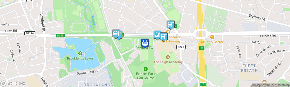 Static Map of Princes Park Stadium