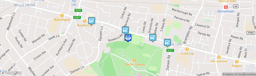 Static Map of Park View Road Stadium