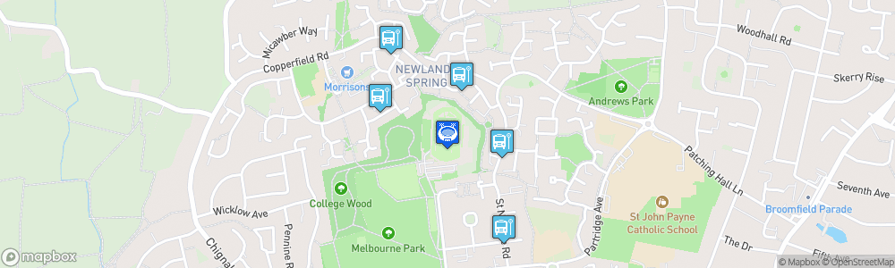 Static Map of Melbourne Stadium