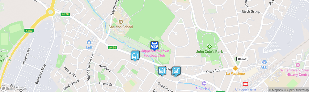 Static Map of Hardenhuish Park