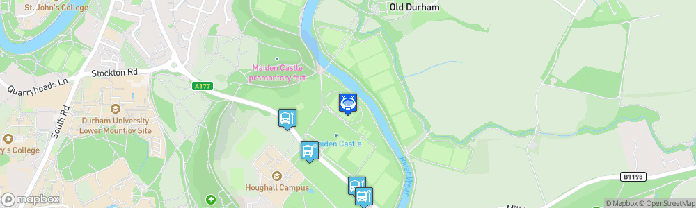 Static Map of Maiden Castle Park Stadium