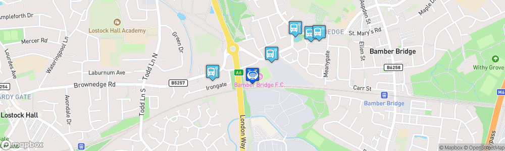 Static Map of Sir Tom Finney Stadium