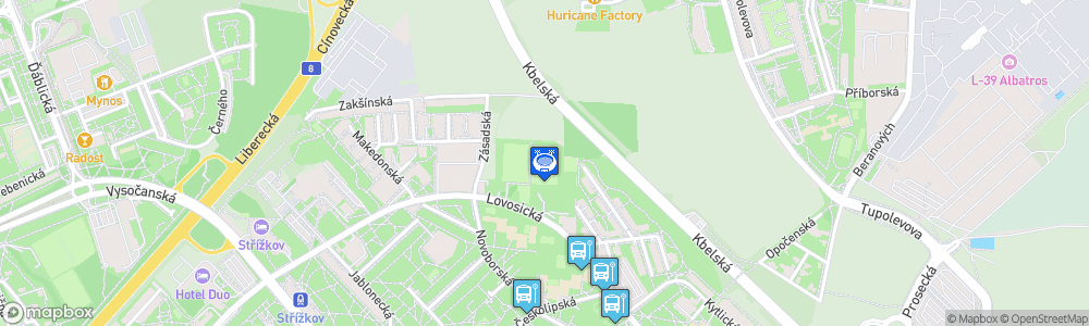 Static Map of Stadion SK Prosek