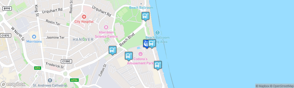 Static Map of Aberdeen FC Beachfront