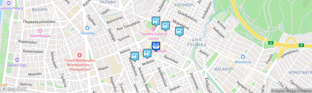 Static Map of PAOK Stadium by Populous