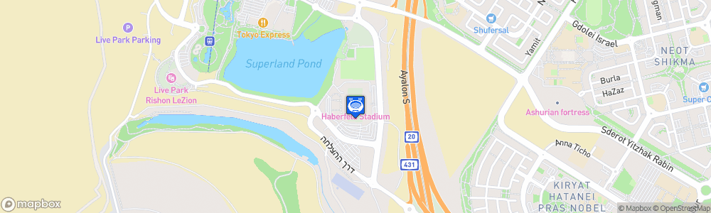 Static Map of Haberfeld Stadium