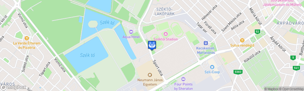 Static Map of Széktói Stadion