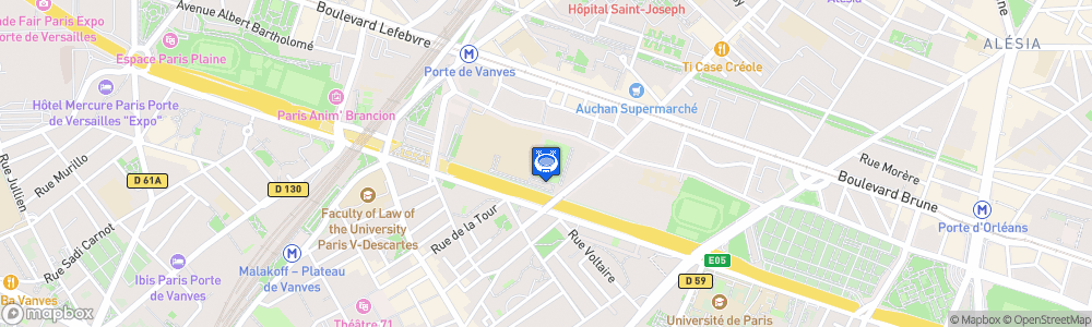Static Map of Stade Didot