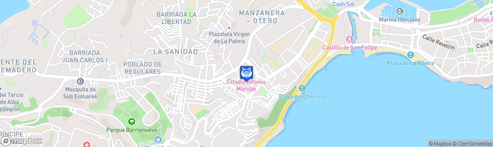 Static Map of Estadio Municipal Alfonso Murube