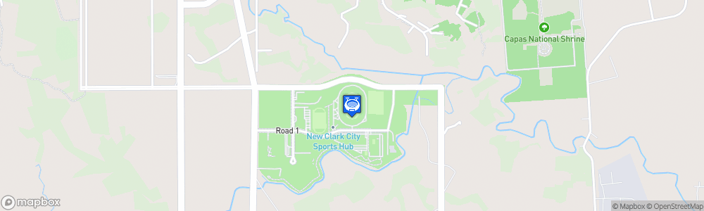 Static Map of New Clark City Athletics Stadium