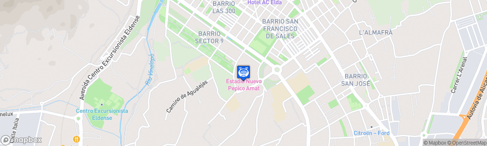 Static Map of Estadio Municipal Nuevo Pepico Amat