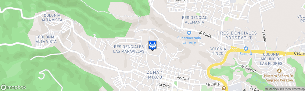 Static Map of Estadio Santo Domingo de Guzmán