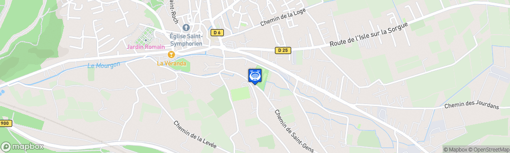 Static Map of Stade Belle Isle de Caumont sur Durance