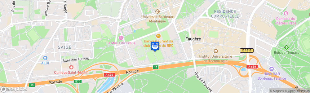 Static Map of Stade du BEC