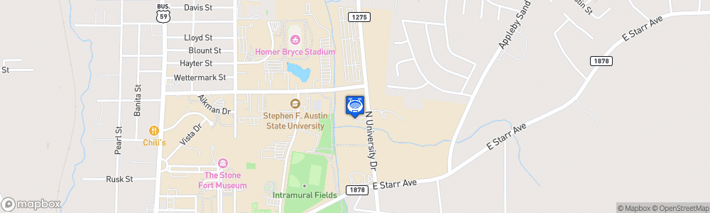 Static Map of William R. Johnson Coliseum