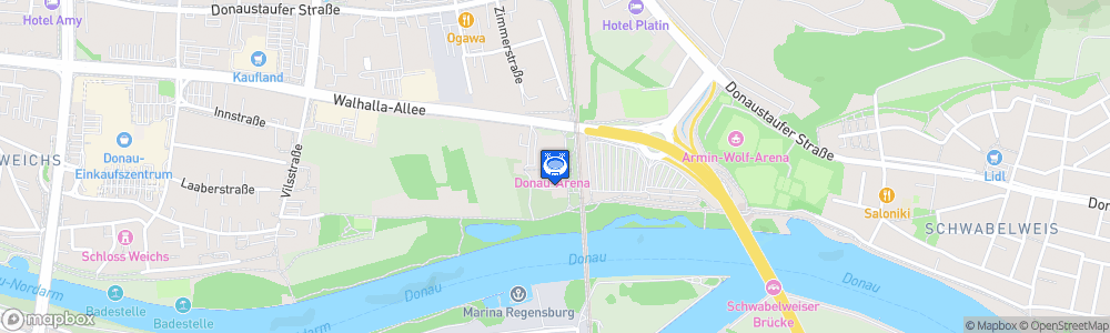 Static Map of das Stadtwerk.Donau-Arena