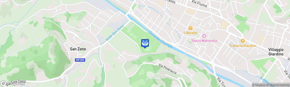 Static Map of Stadio Tommaso Dal Molin