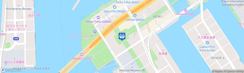 Static Map of Tokyo A-Arena