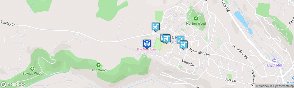 Static Map of The New Lawn Stadium