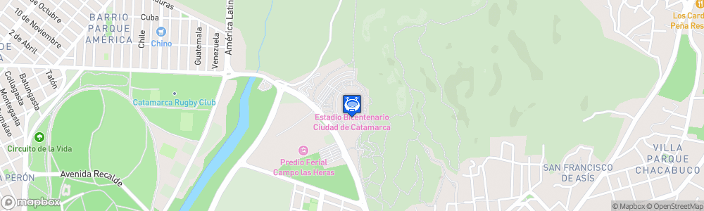 Static Map of Estadio Bicentenario Ciudad de Catamarca