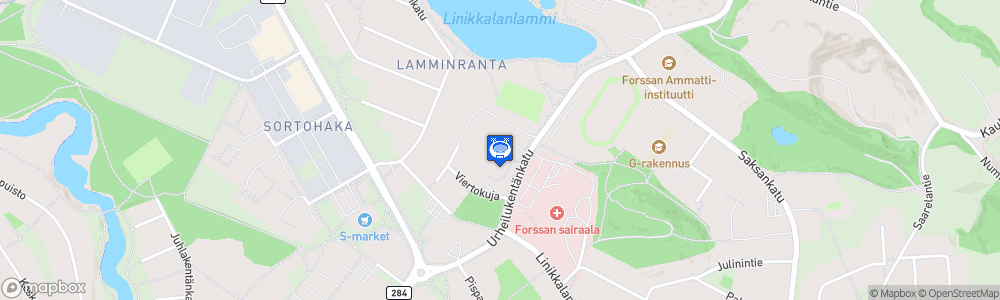 Static Map of Forssan jäähalli