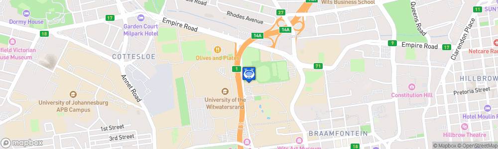 Static Map of Bidvest Stadium