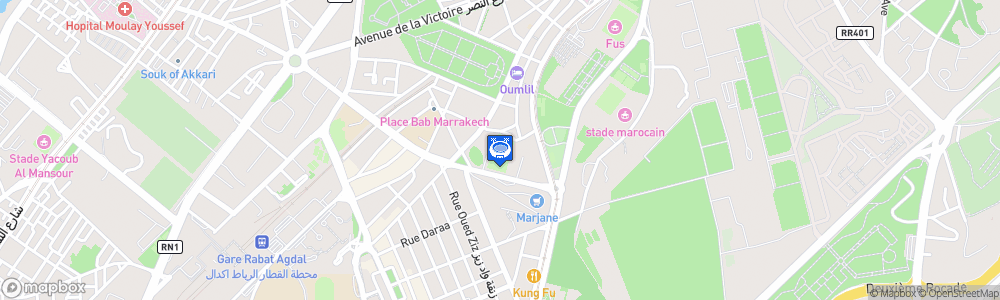 Static Map of Stade al Barid