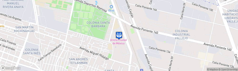 Static Map of Arena Ciudad de México