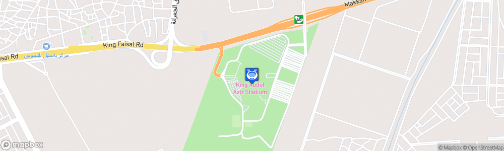 Static Map of King Abdul Aziz Stadium