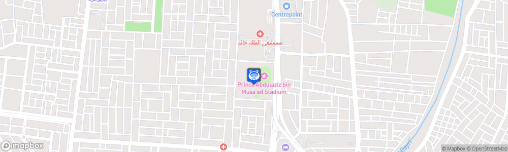 Static Map of Prince Abdul Aziz bin Musa'ed Stadium