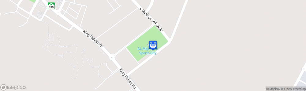 Static Map of King Salman Bin Abdulaziz Sport City Stadium